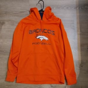 Denver Broncos Men's NFL Football Majestic Orange Crush Pullover Hoodie Large